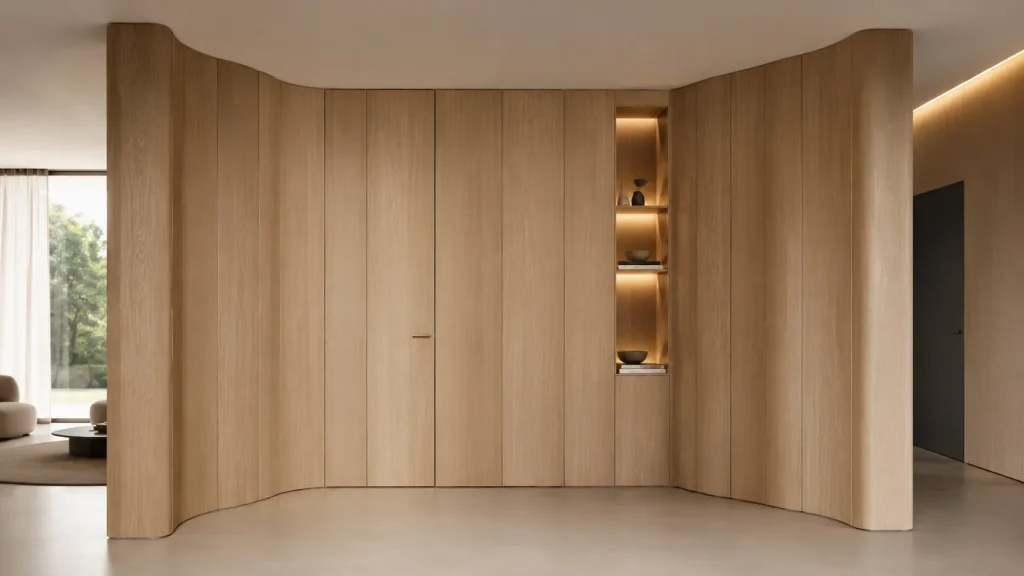 modern integrated door wall cabinet system