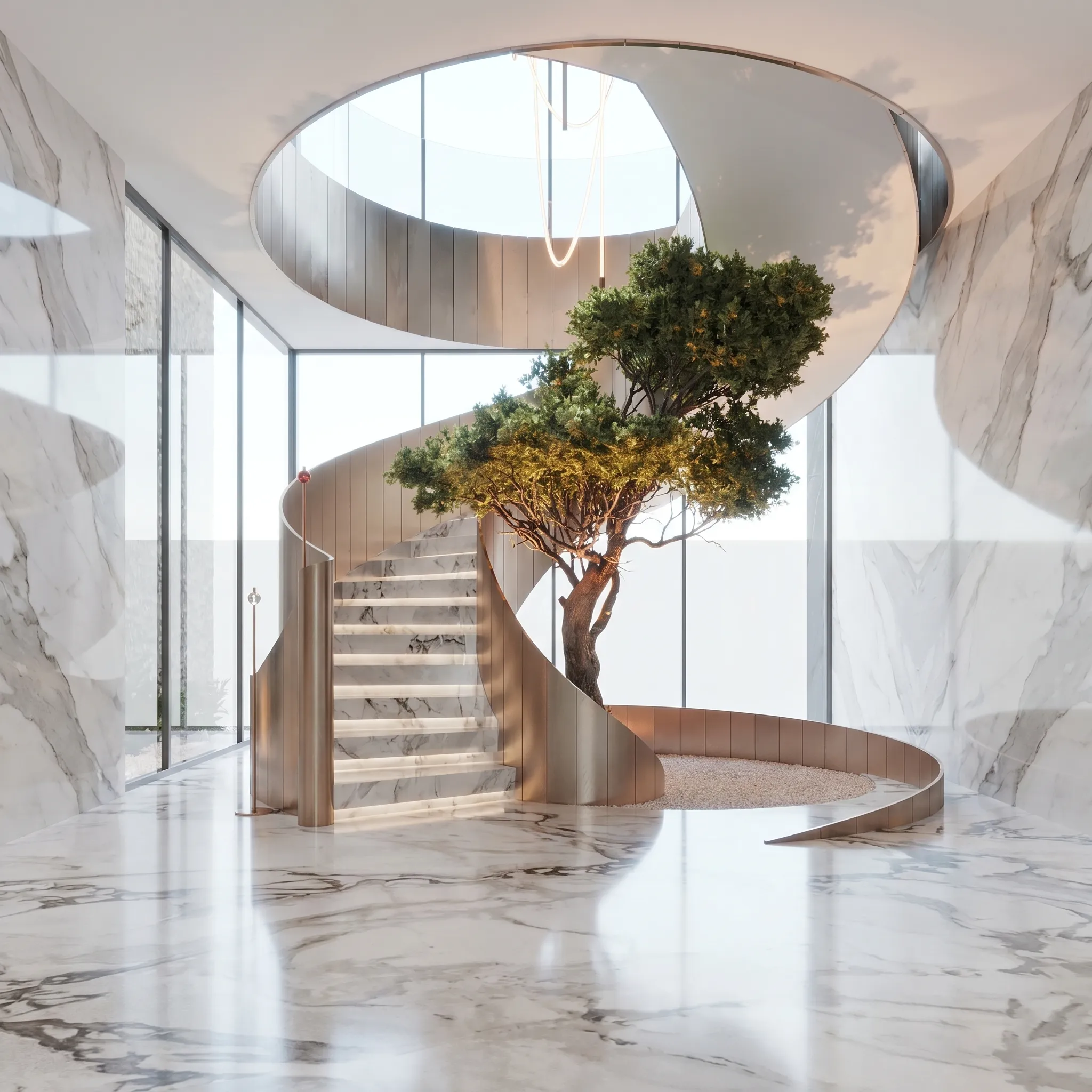 modern stair - whole house customization