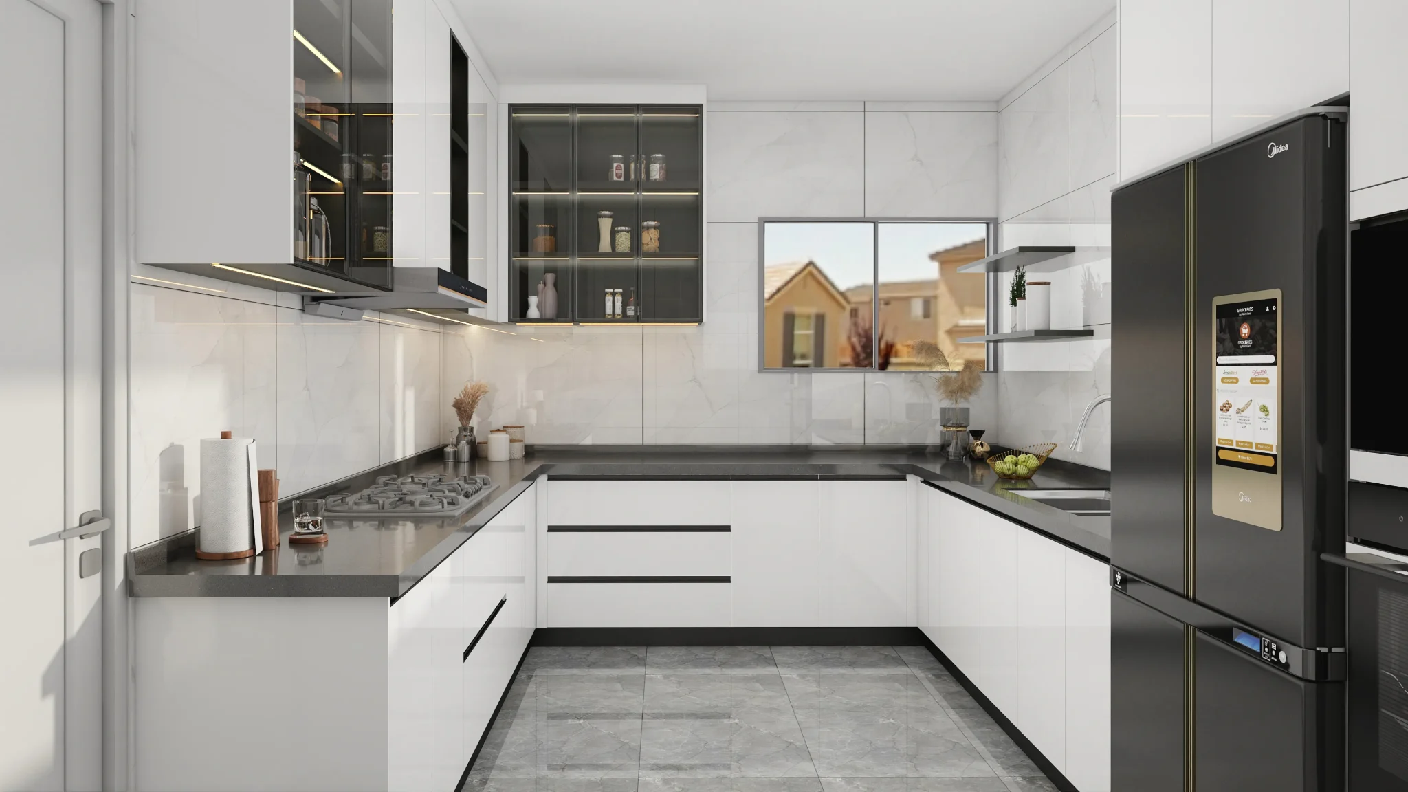 Melamine Kitchen Cabinets (3)