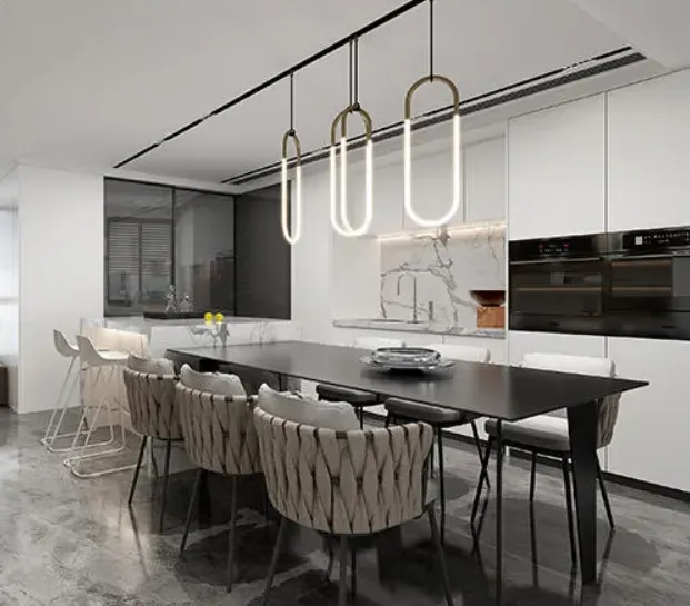 Melamine White Kitchen With Particle Board-GK-095-4