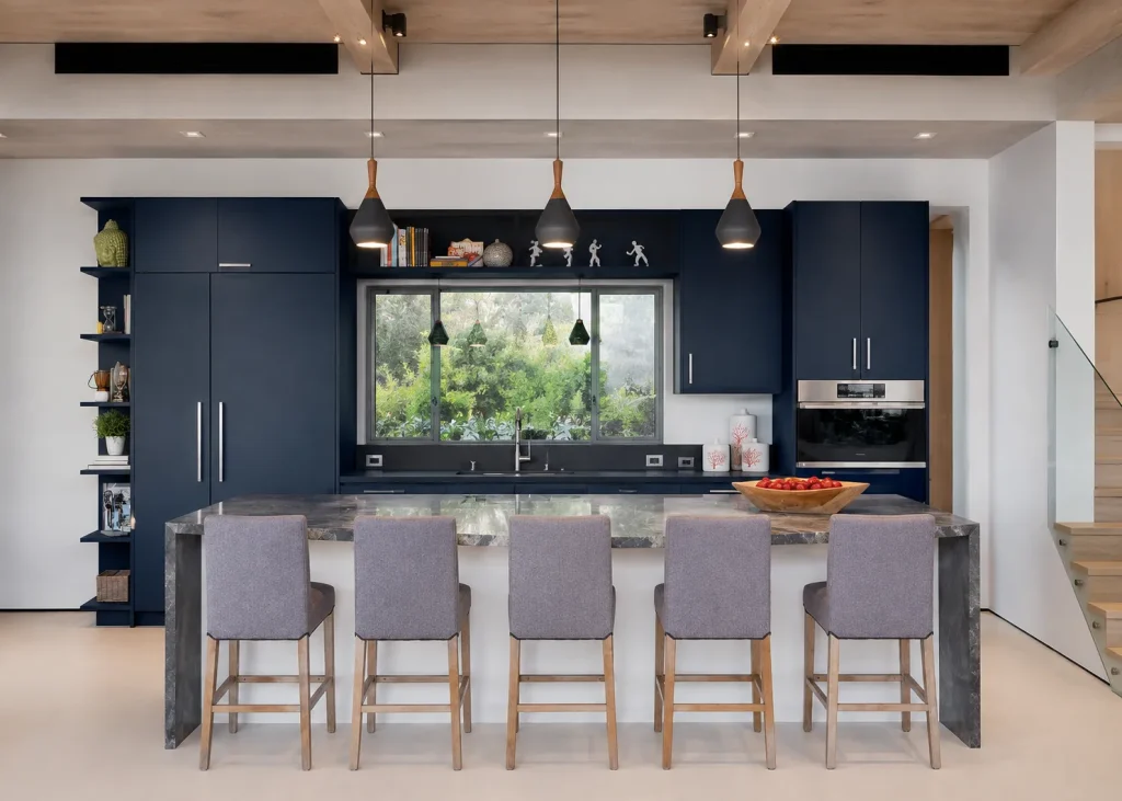 Navy Blue kitchen cabinets