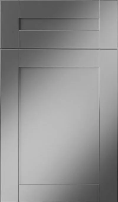 modern Grey flat panel cabinet doors