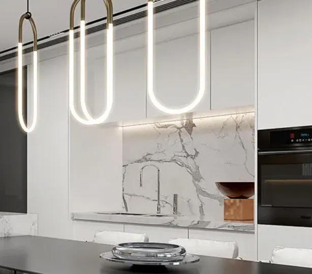 Melamine White Kitchen With Particle Board-GK-095-5