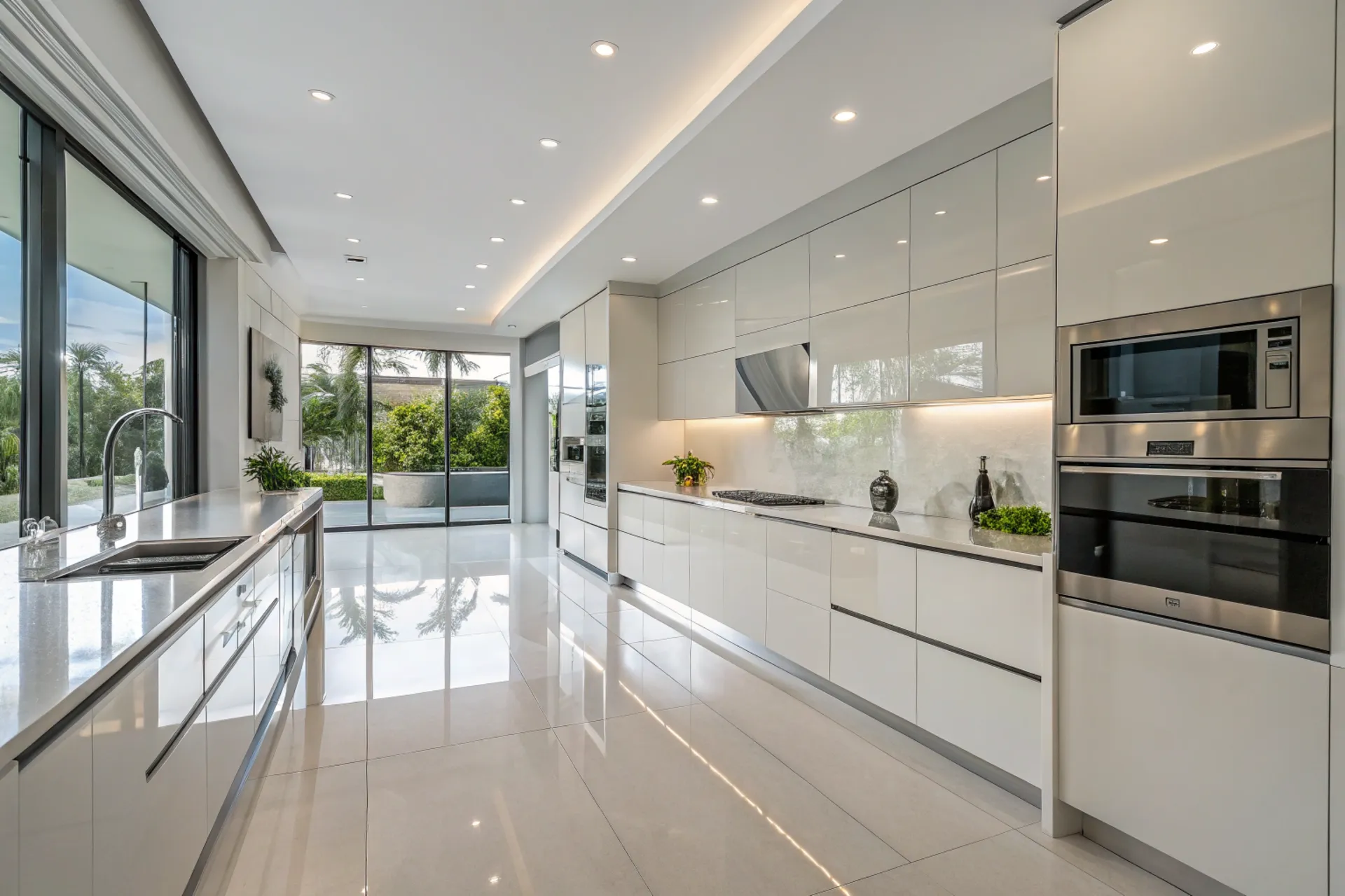 modern-high-gloss-kitchen cabinets