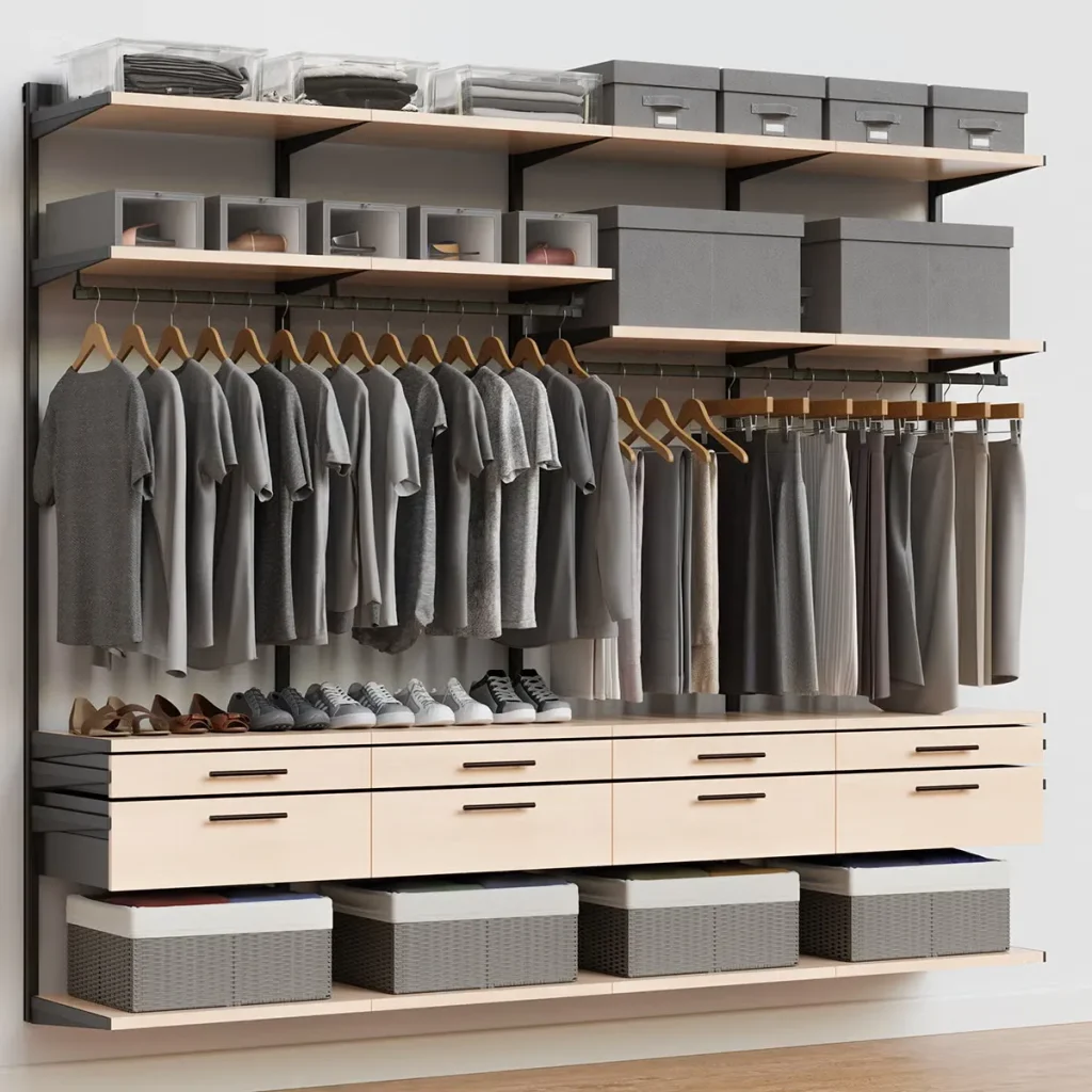 built in closets modern