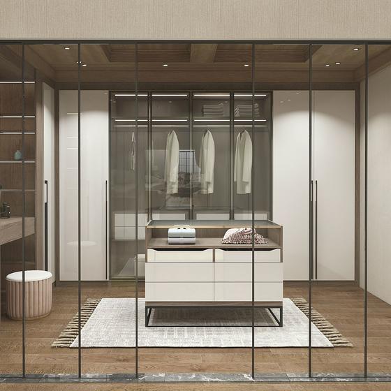 Walk in closet island melamine with particle board-GW-113