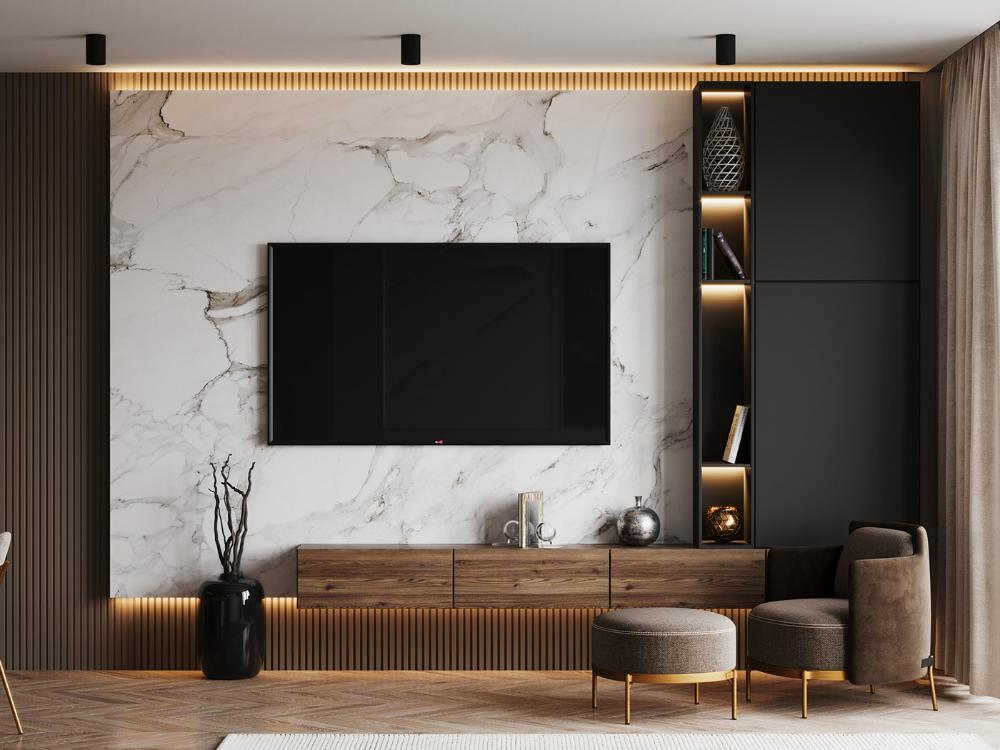 cabinet living room uv lacquer with particle board gt 004 Cabinet living room UV Lacquer with particle board-GT-004