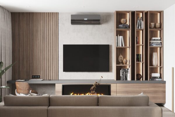 Living room display cabinet melamine with particle board-GT-015