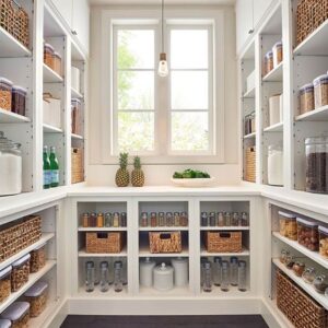 White storage cabinets UV Lacquer with particle board-GP-011