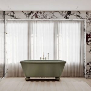 White bathroom vanity UV Lacquer with particle board-GB-004-1
