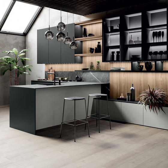 modern black kitchens 004 modern black kitchens-004