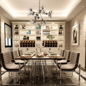 dining room storage cabinets PVC with HDF GD-014