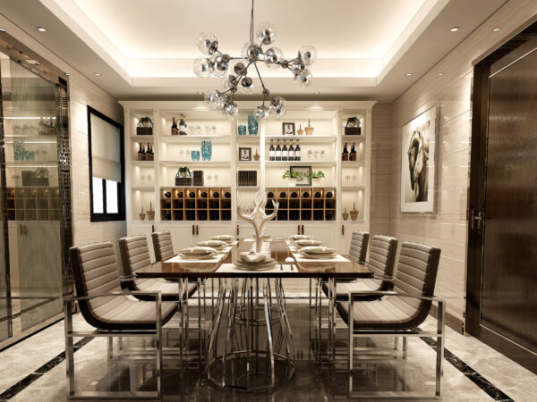 dining room storage cabinets PVC with HDF GD-014
