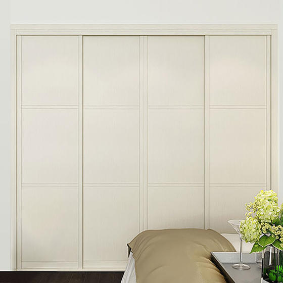 White wardrobe PVC with HDF-GW-042
