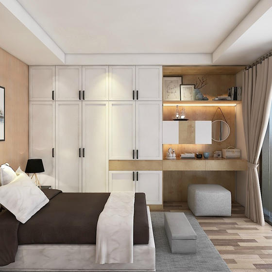 Armoire wardrobe PVC with HDF-GW-057