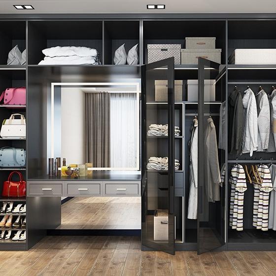 Double wardrobe PVC with HDF-GW-050