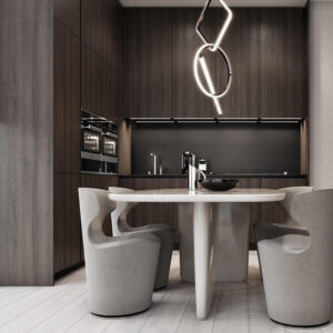 Modern brown kitchen 003