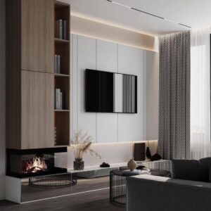 Living room display cabinet UV Lacquer with particle board-GT-014