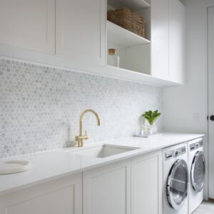 Laundry cabinet PVC with HDF-GL-003