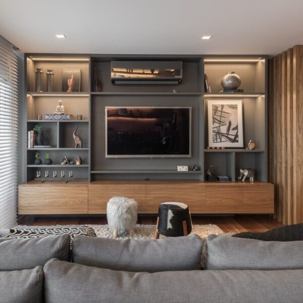 Living room storage furniture melamine with particle board-GT-013