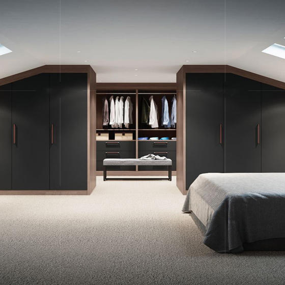 Walk in wardrobe design melamine with particle board-GW-086