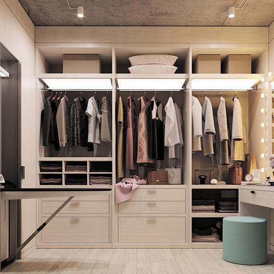 Wardrobe cupboard melamine with particle board-GW-067