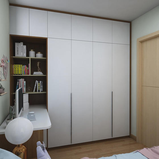 White wardrobe melamine with particle board-GW-096