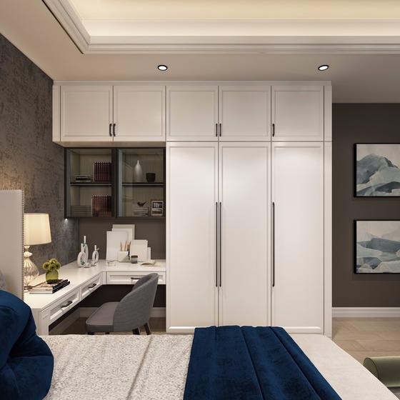 Modern wardrobe PVC with HDF-GW-049