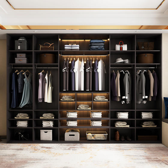 melamine 003 White wardrobe with drawers melamine with particle board-GW-023