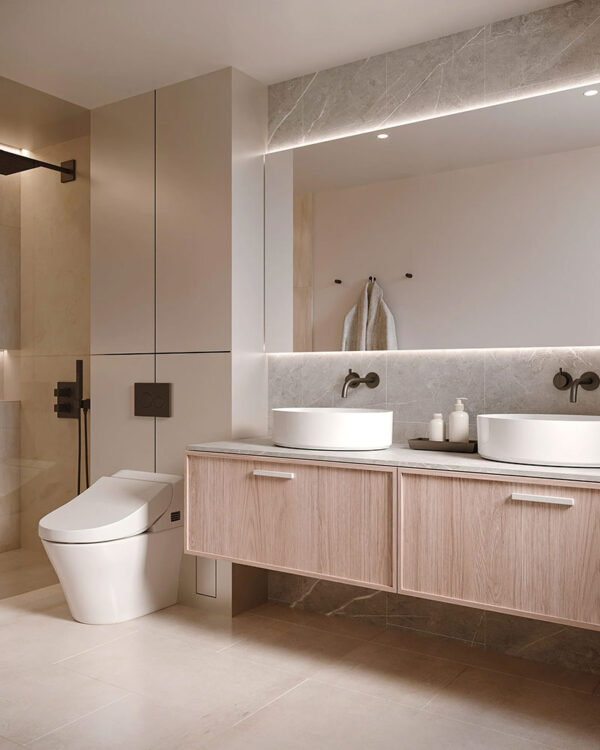 Toilet cabinet melamine with particle board-GB-013