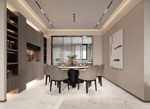 dining room cabinets modern melamine with particle board GD-005