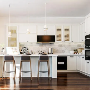 Classical Kitchen Cabinets PVC With HDF-GK-010-7