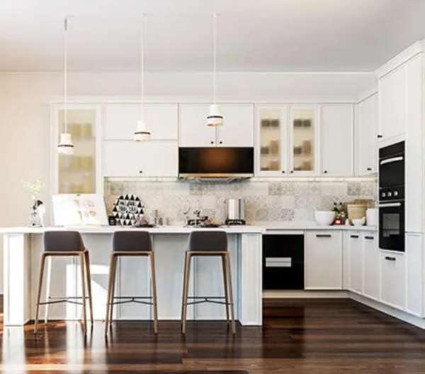 Classical Kitchen Cabinets PVC with HDF-GK-010