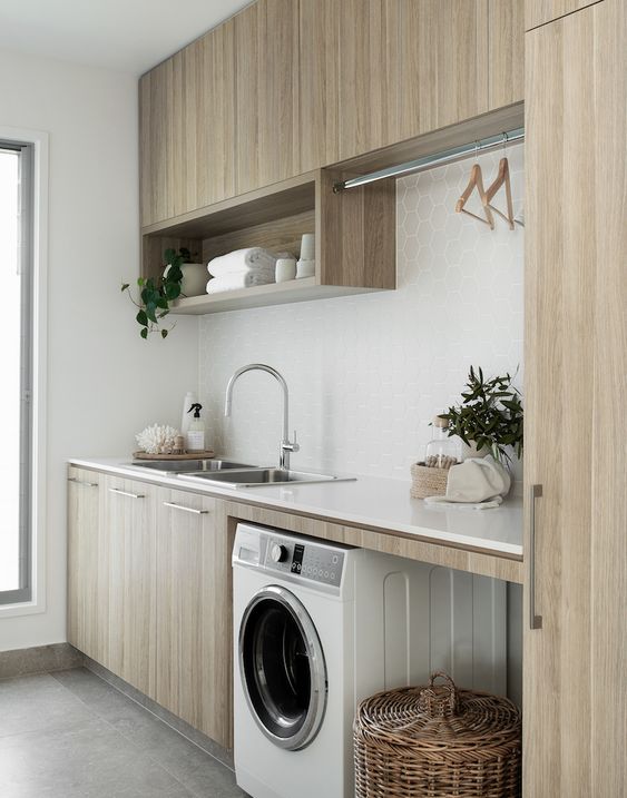 Laundry hamper cabinet melamine with particle board-GL-008