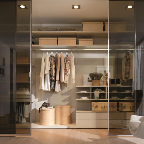 Modern walk in closet melamine with particle board-GW-011