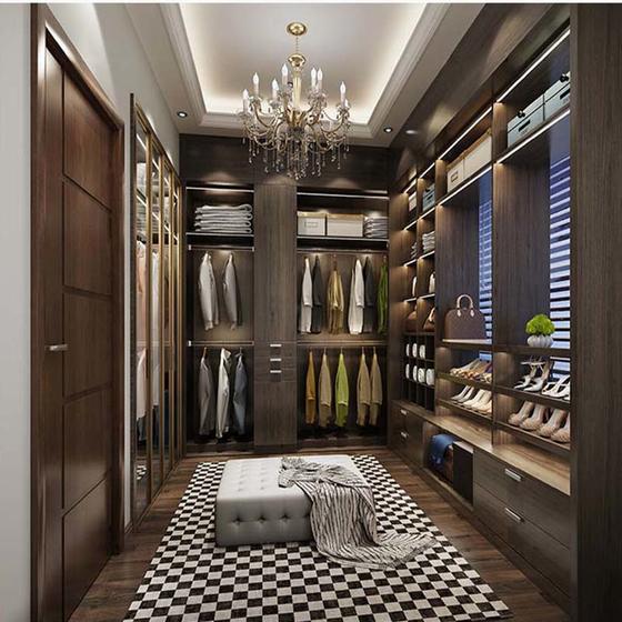 Small walk in closet melamine with particle board-GW-117