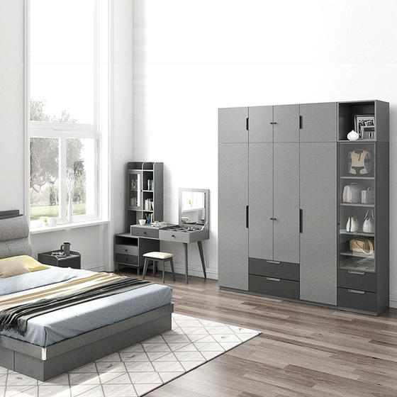 Bedroom cupboards melamine with particle board-GW-090