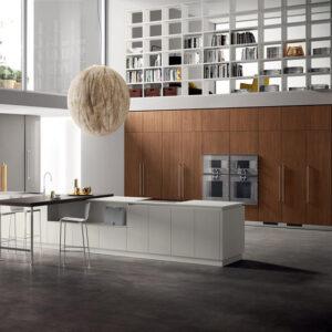 Modern grey brown kitchen 002