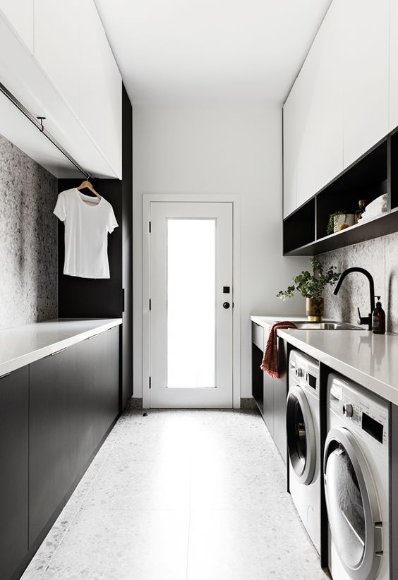 Laundry room cabinets UV Lacquer with particle board-GL-002