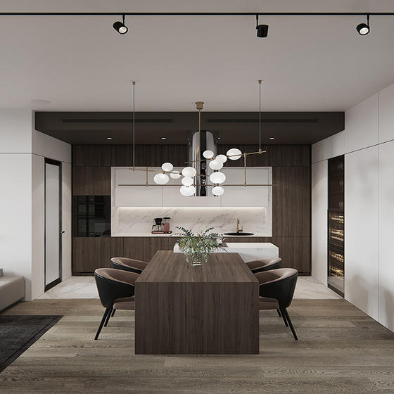 Modern cabinets melamine with particle board-GK-040