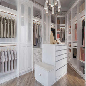 Small walk in closet PVC with HDF-GW-046