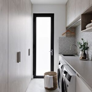 Laundry wall cabinet melamine with particle board-GL-015