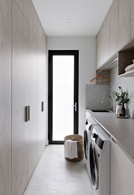 Laundry wall cabinet melamine with particle board-GL-015