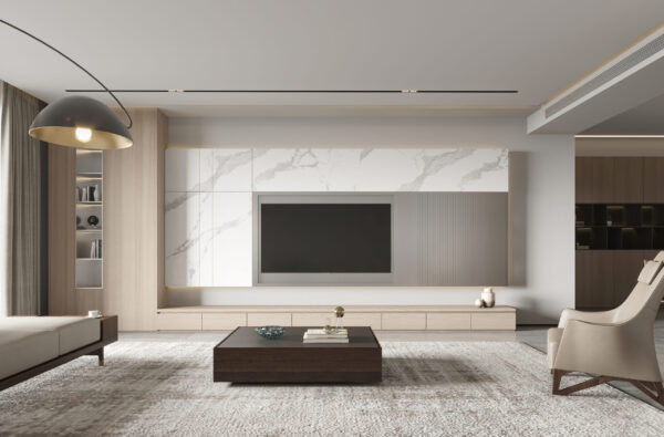 TV cabinet for living room melamine with particle board-GT-002