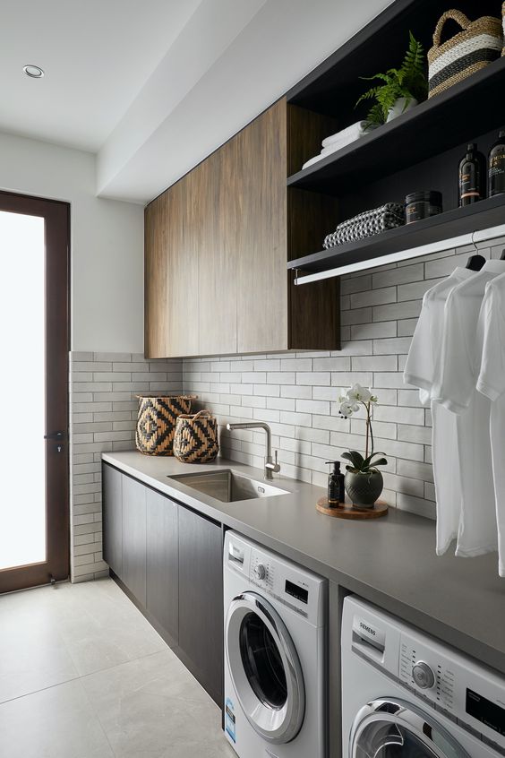 Laundry cabinet melamine with particle board-GL-004