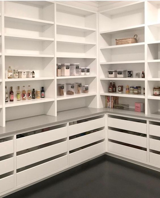 White storage cabinets melamine with particle board-GP-003